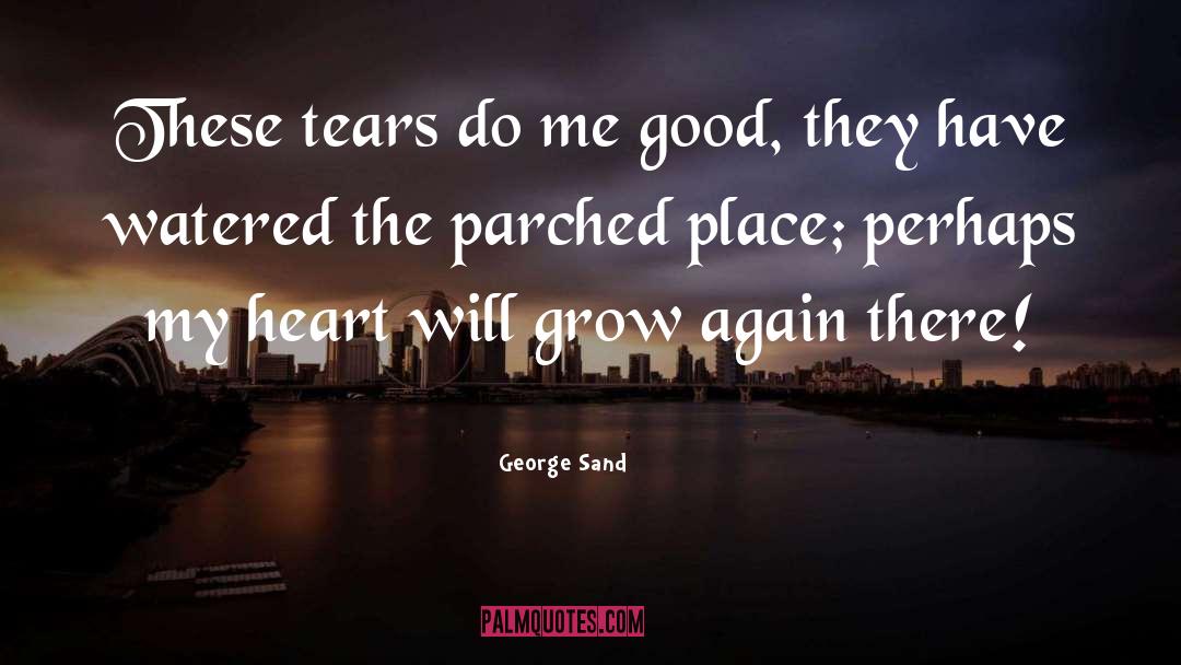 George Sand Quotes: These tears do me good,