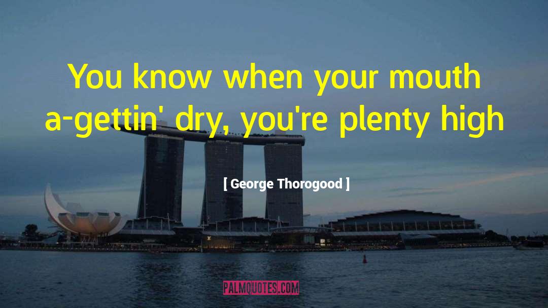 George Thorogood Quotes: You know when your mouth