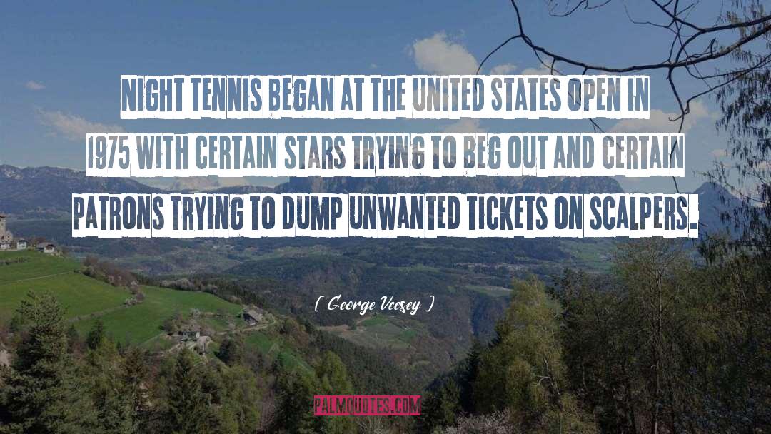 George Vecsey Quotes: Night tennis began at the