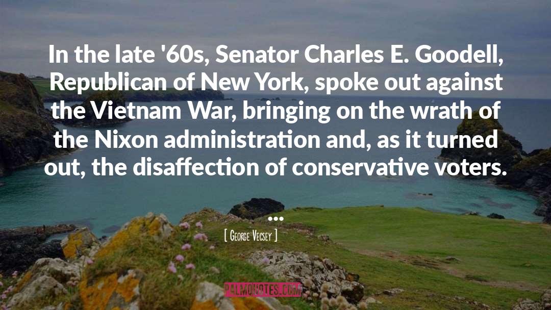 George Vecsey Quotes: In the late '60s, Senator