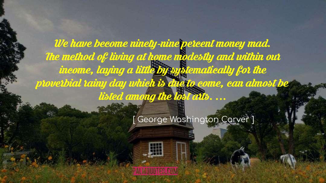 George Washington Carver Quotes: We have become ninety-nine percent