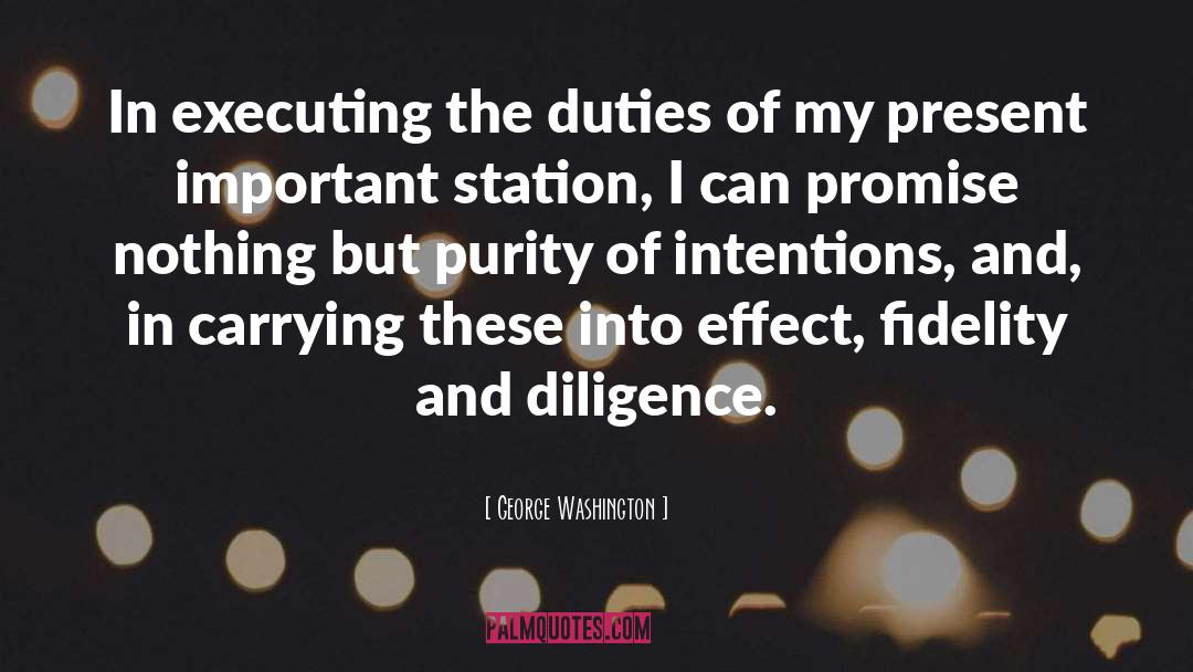 George Washington Quotes: In executing the duties of