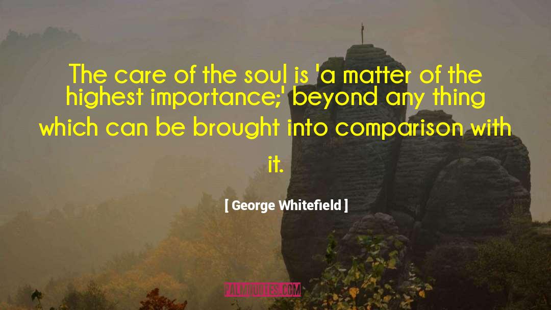 George Whitefield Quotes: The care of the soul