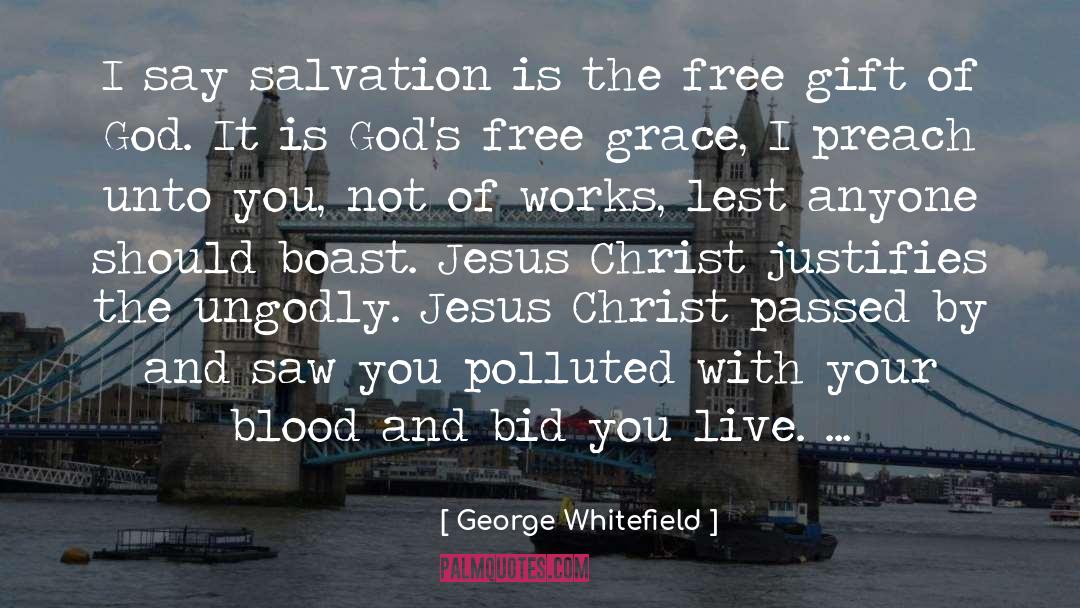 George Whitefield Quotes: I say salvation is the