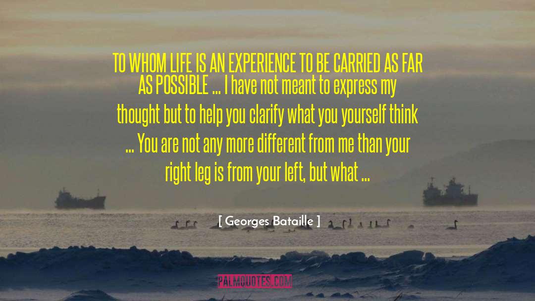 Georges Bataille Quotes: TO WHOM LIFE IS AN