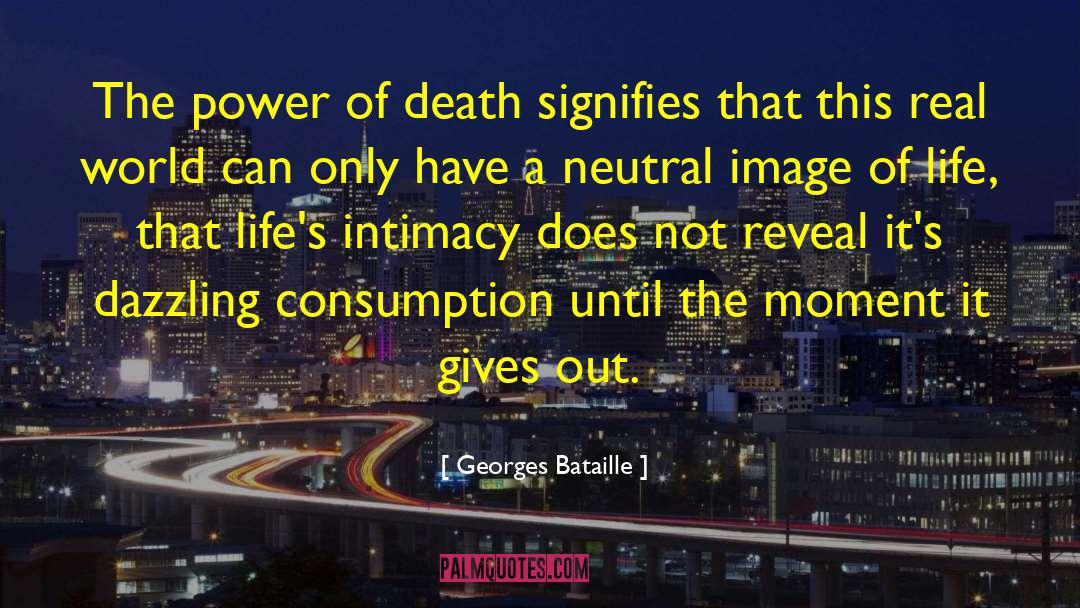 Georges Bataille Quotes: The power of death signifies