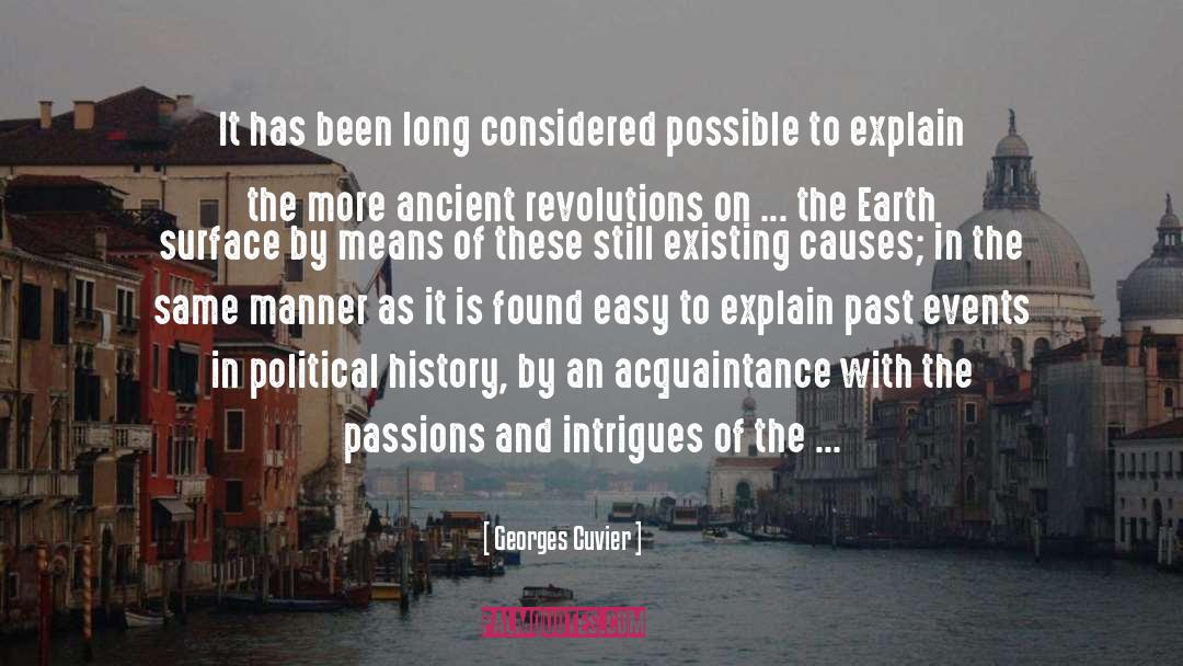 Georges Cuvier Quotes: It has been long considered