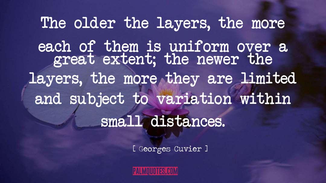 Georges Cuvier Quotes: The older the layers, the