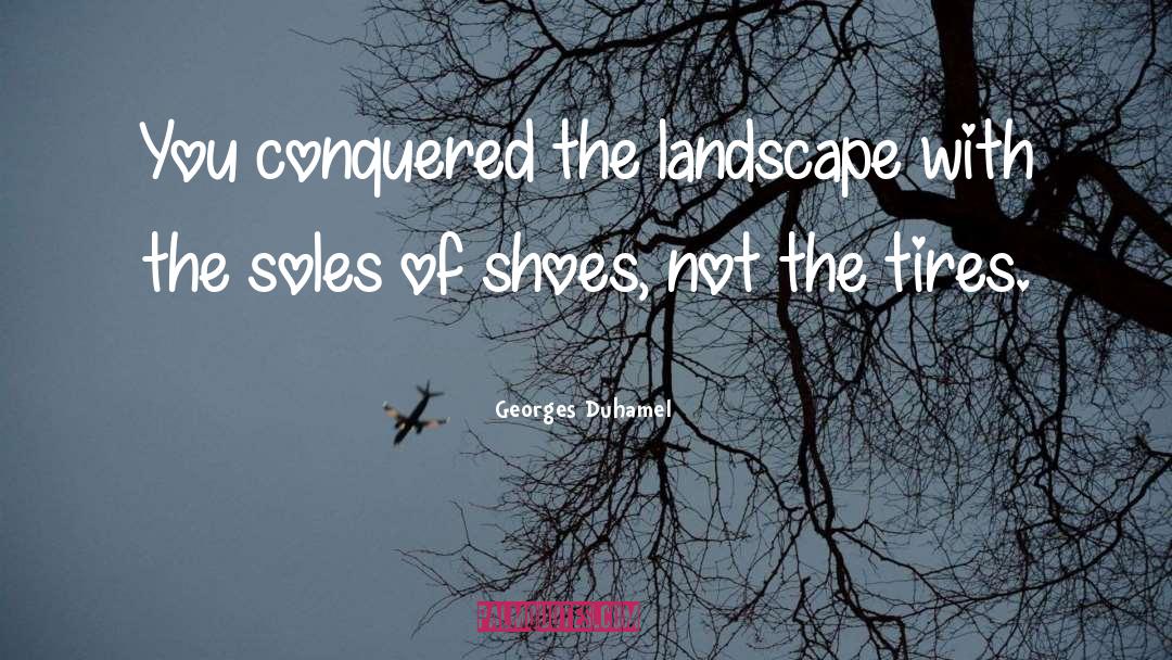 Georges Duhamel Quotes: You conquered the landscape with