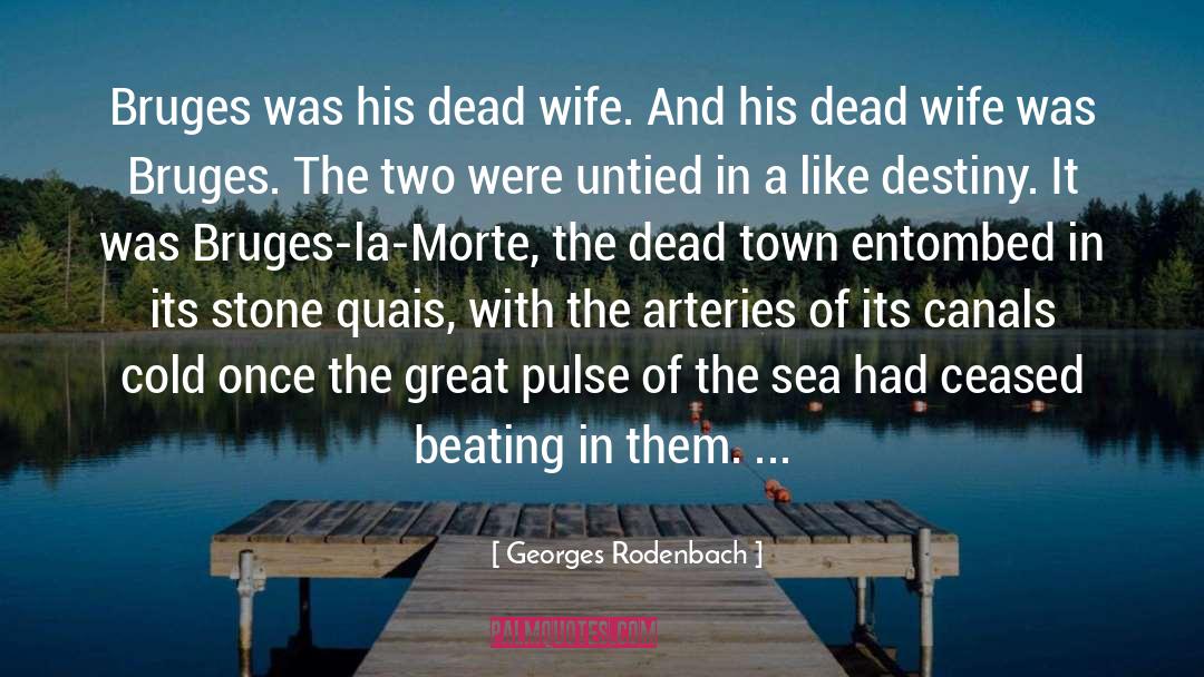 Georges Rodenbach Quotes: Bruges was his dead wife.