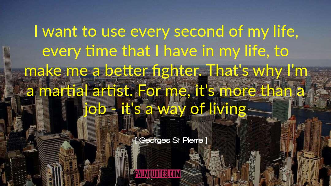 Georges St-Pierre Quotes: I want to use every