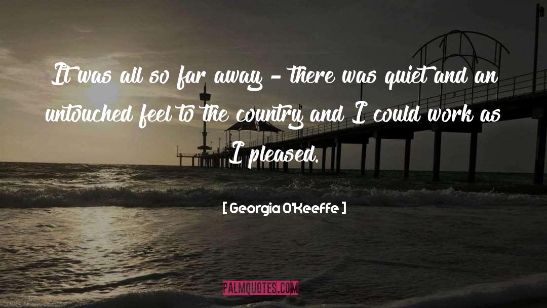 Georgia O'Keeffe Quotes: It was all so far