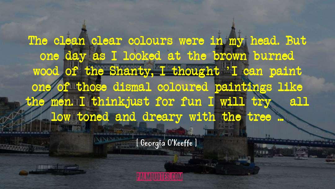 Georgia O'Keeffe Quotes: The clean clear colours were