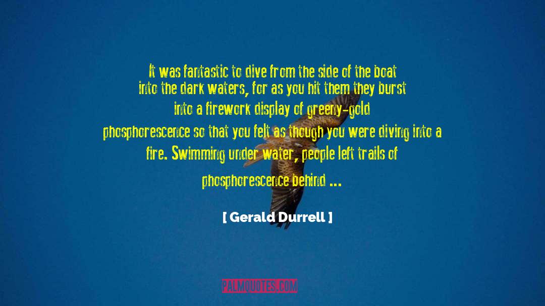 Gerald Durrell Quotes: It was fantastic to dive