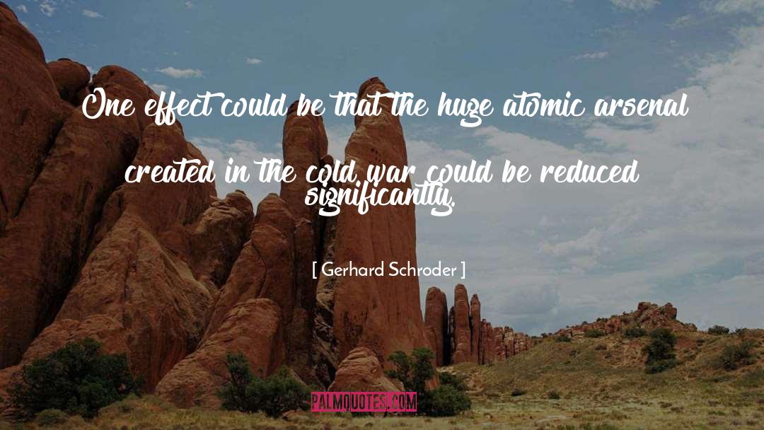 Gerhard Schroder Quotes: One effect could be that
