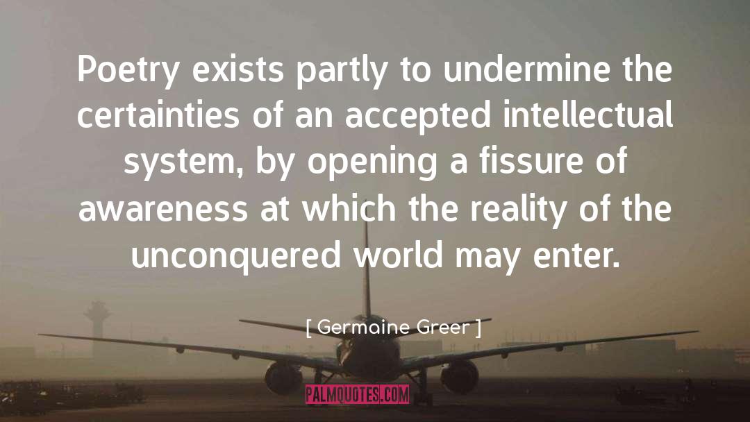 Germaine Greer Quotes: Poetry exists partly to undermine