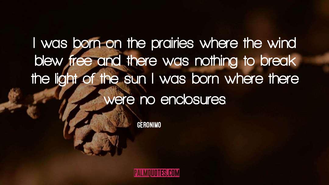 Geronimo Quotes: I was born on the