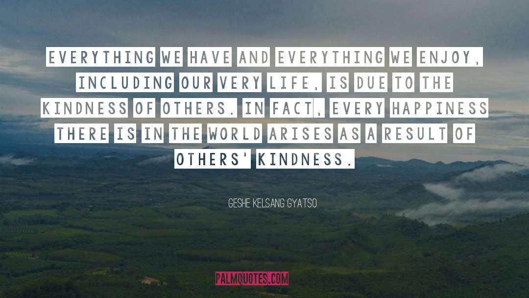 Geshe Kelsang Gyatso Quotes: Everything we have and everything