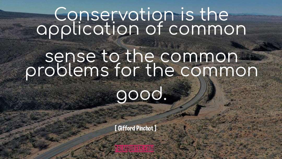 Gifford Pinchot Quotes: Conservation is the application of