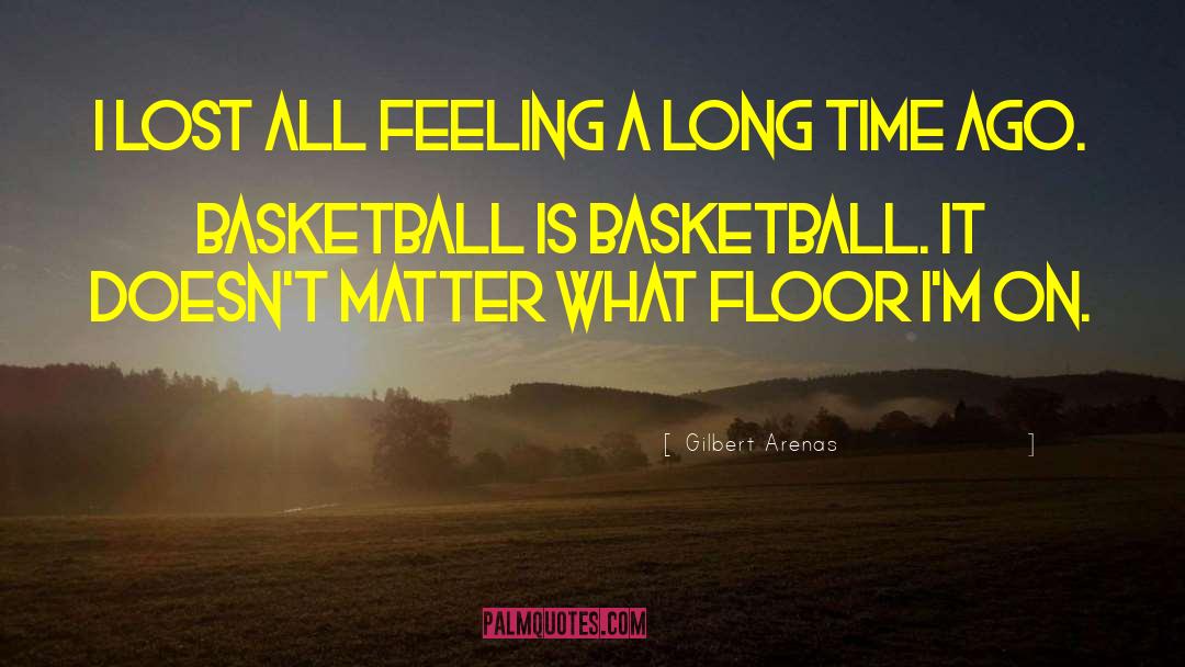 Gilbert Arenas Quotes: I lost all feeling a