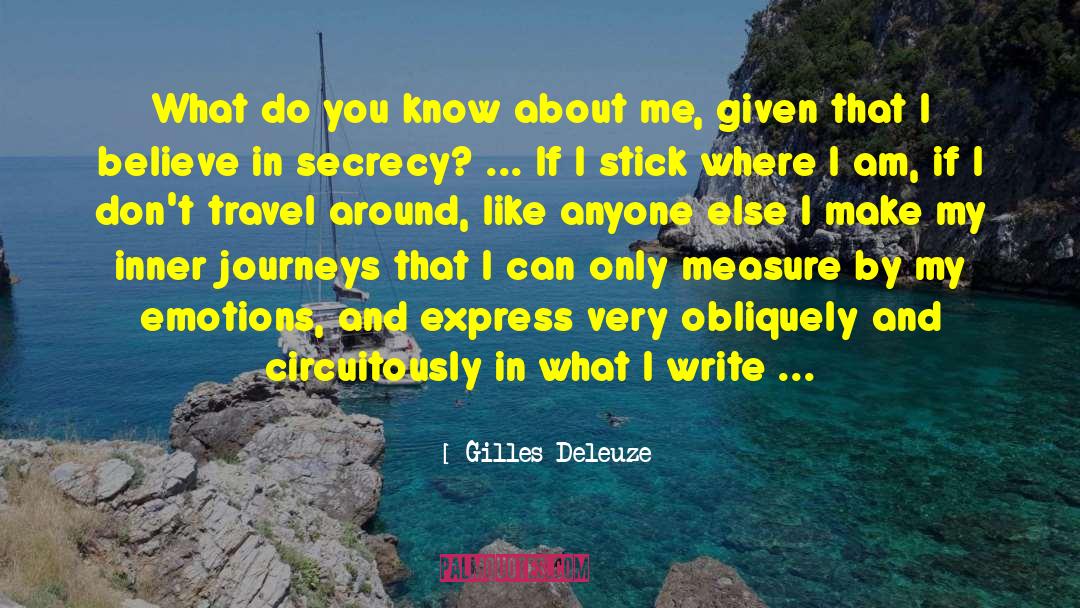 Gilles Deleuze Quotes: What do you know about