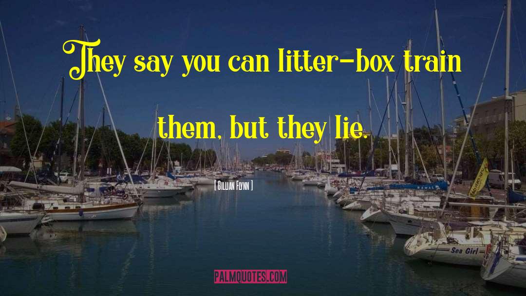 Gillian Flynn Quotes: They say you can litter-box