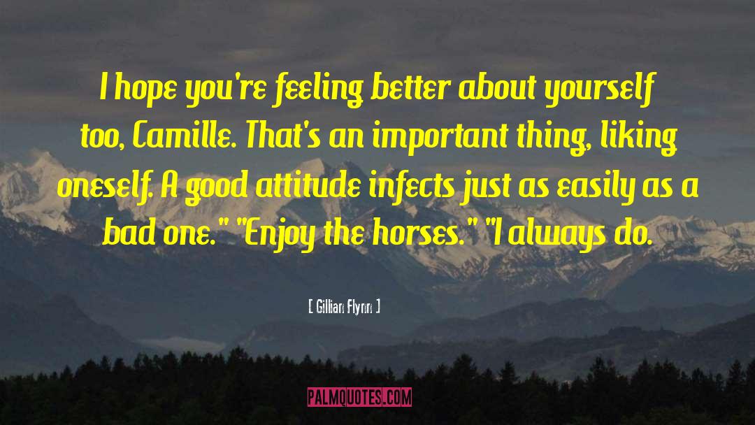 Gillian Flynn Quotes: I hope you're feeling better