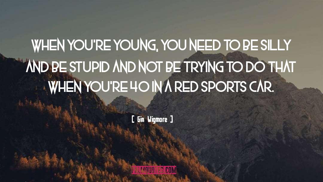 Gin Wigmore Quotes: When you're young, you need
