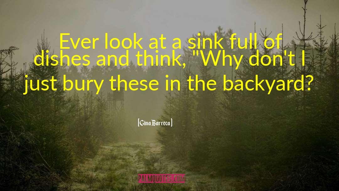 Gina Barreca Quotes: Ever look at a sink