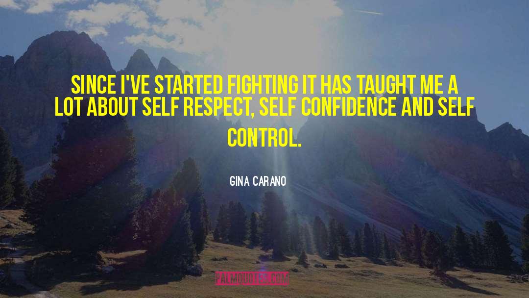 Gina Carano Quotes: Since I've started fighting it