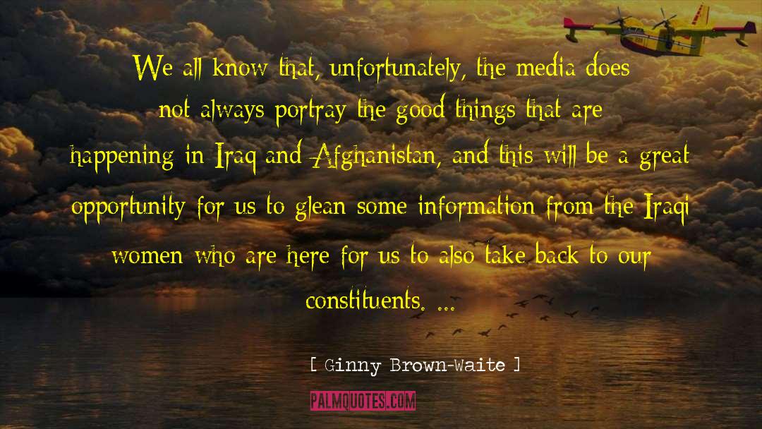 Ginny Brown-Waite Quotes: We all know that, unfortunately,