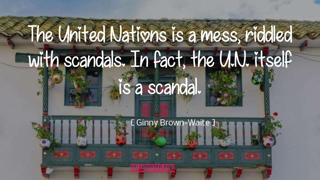 Ginny Brown-Waite Quotes: The United Nations is a