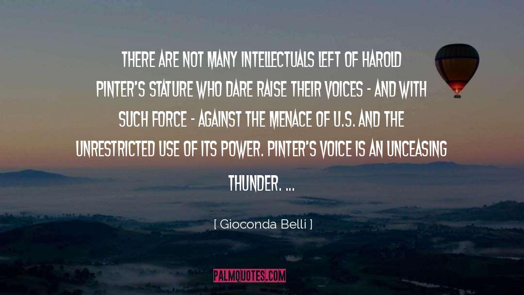 Gioconda Belli Quotes: There are not many intellectuals