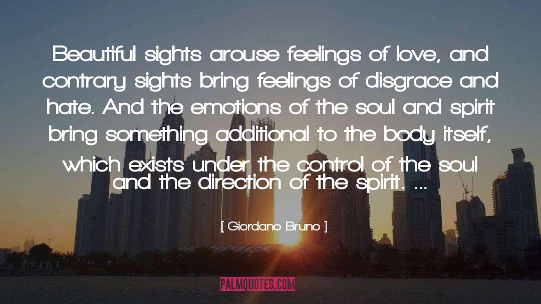 Giordano Bruno Quotes: Beautiful sights arouse feelings of