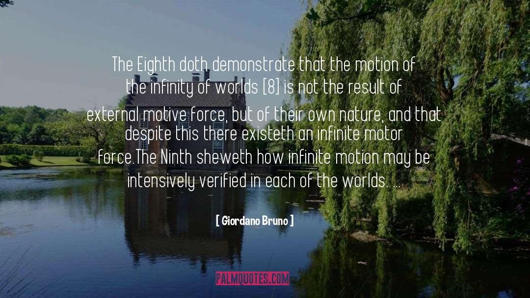 Giordano Bruno Quotes: The Eighth doth demonstrate that