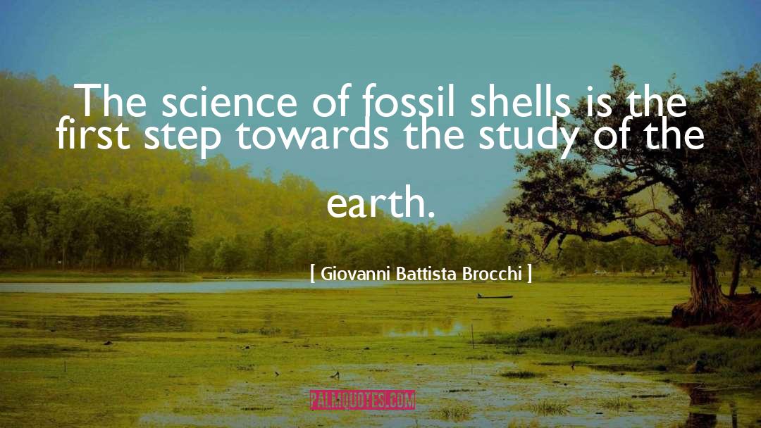 Giovanni Battista Brocchi Quotes: The science of fossil shells
