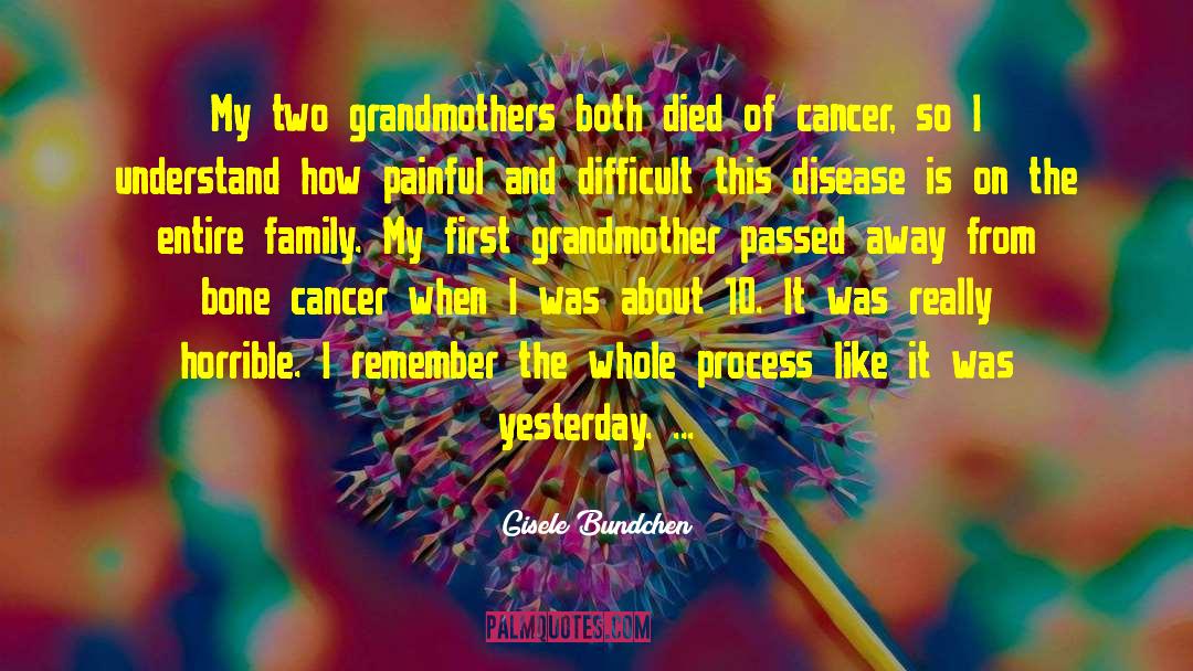 Gisele Bundchen Quotes: My two grandmothers both died