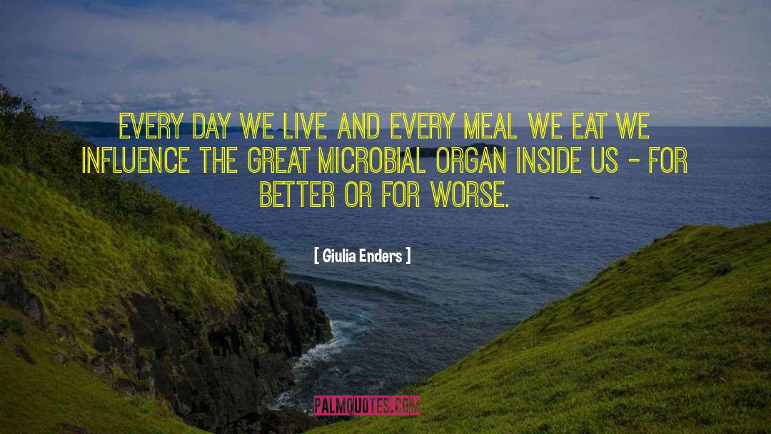 Giulia Enders Quotes: Every day we live and