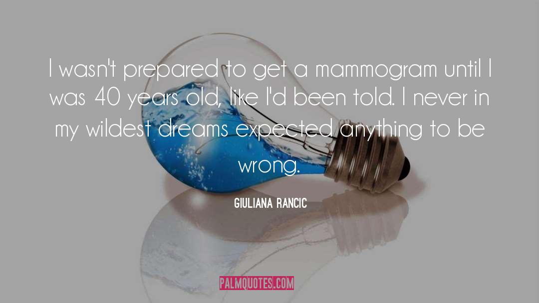 Giuliana Rancic Quotes: I wasn't prepared to get