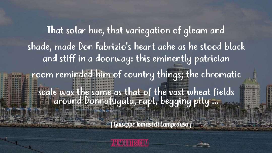 Giuseppe Tomasi Di Lampedusa Quotes: That solar hue, that variegation