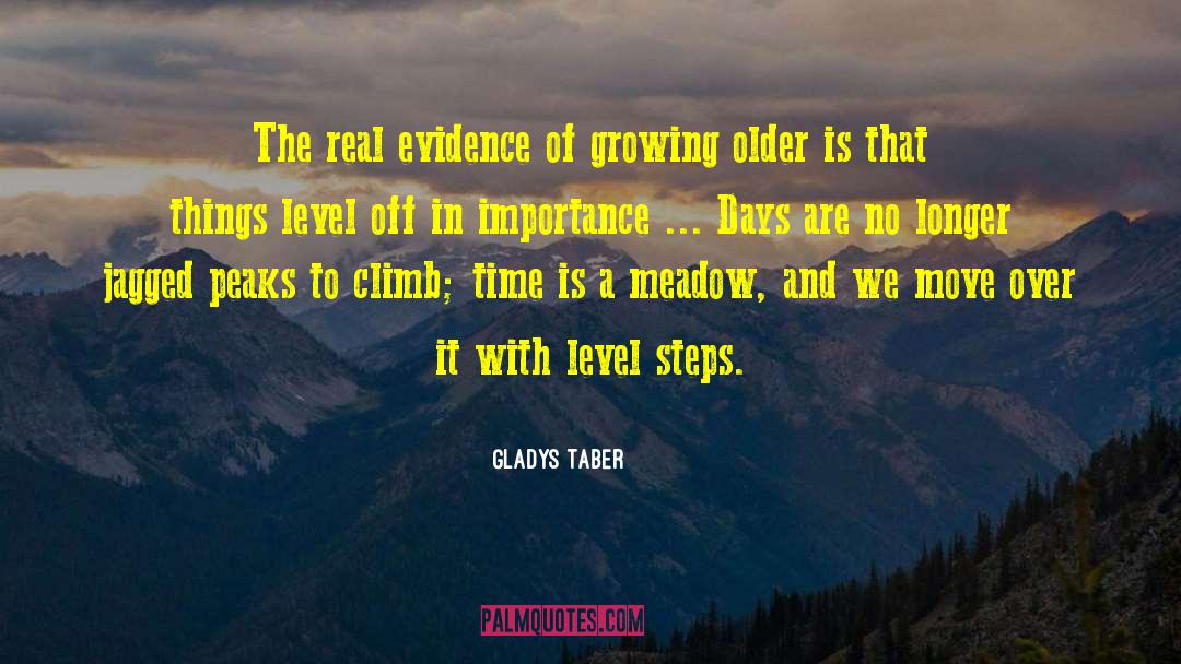Gladys Taber Quotes: The real evidence of growing
