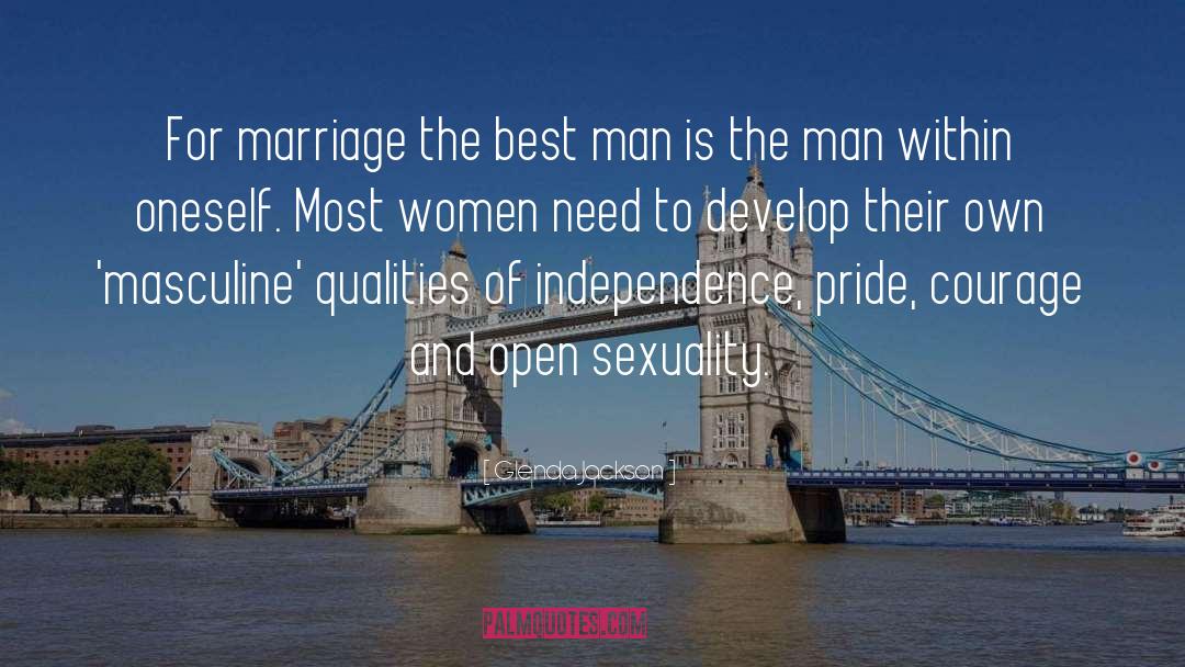 Glenda Jackson Quotes: For marriage the best man