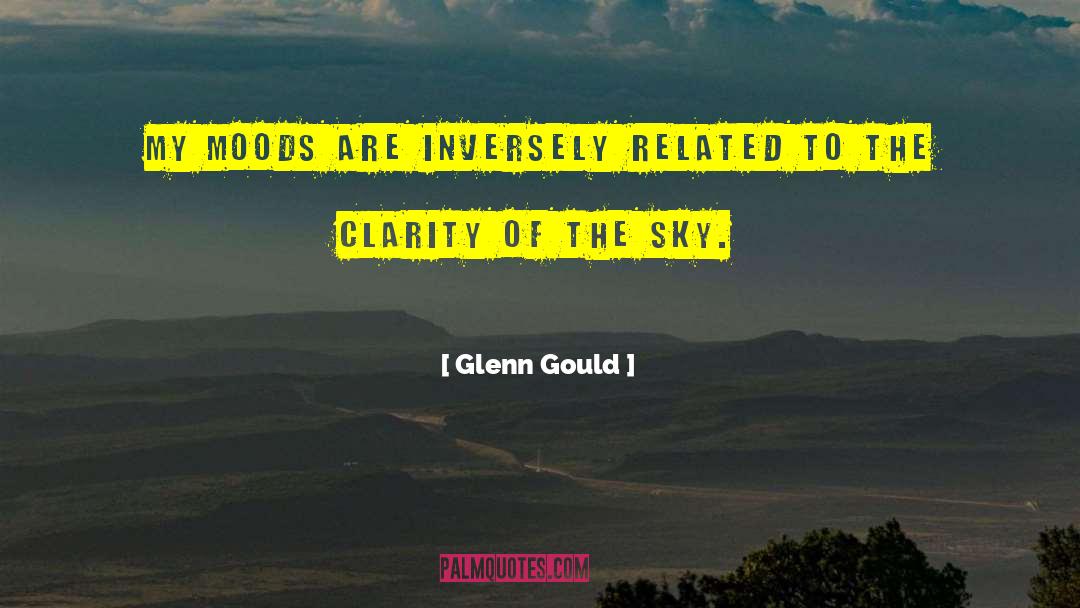 Glenn Gould Quotes: My moods are inversely related