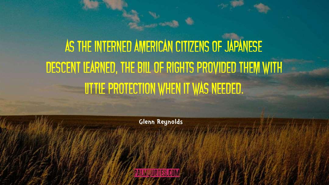 Glenn Reynolds Quotes: As the interned American citizens