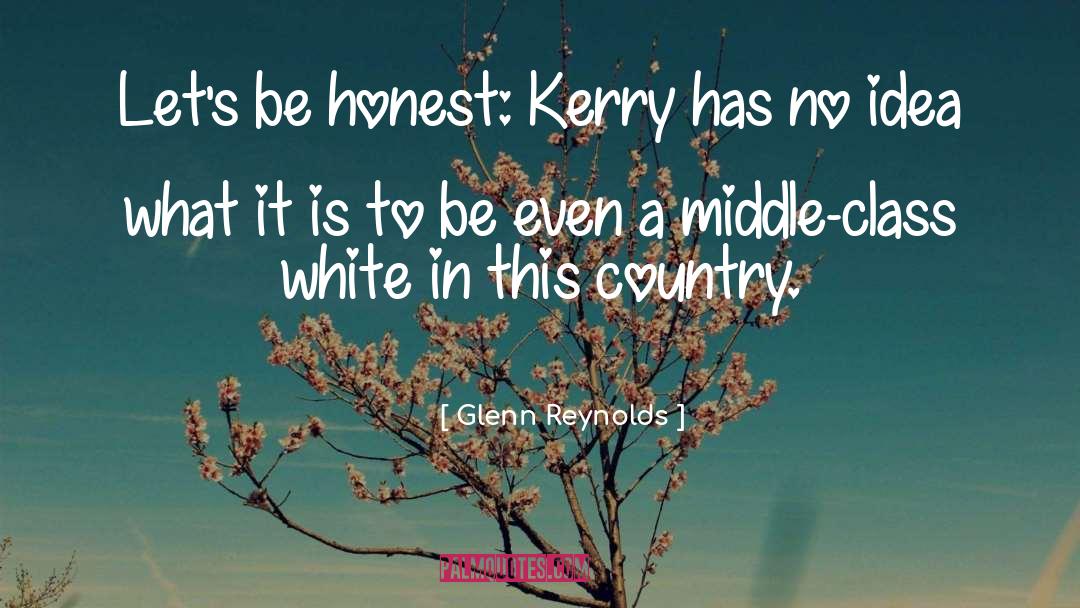 Glenn Reynolds Quotes: Let's be honest: Kerry has