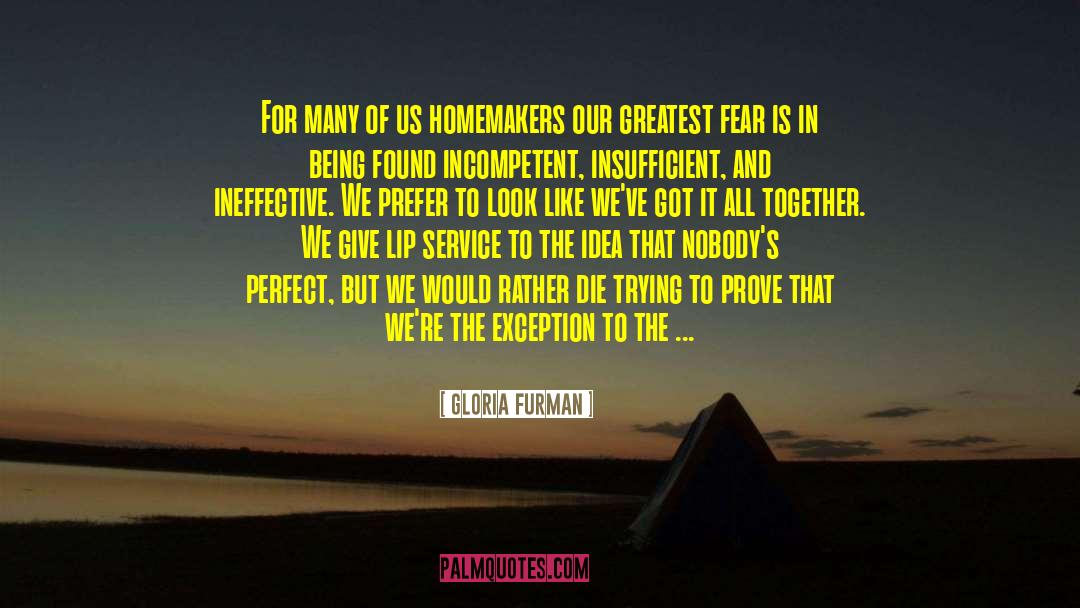 Gloria Furman Quotes: For many of us homemakers