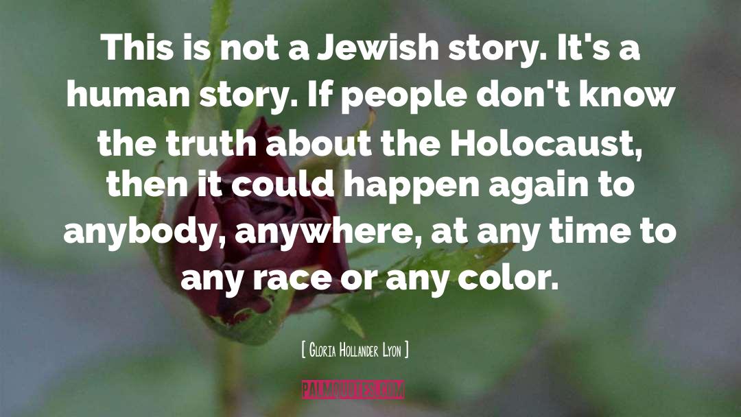Gloria Hollander Lyon Quotes: This is not a Jewish