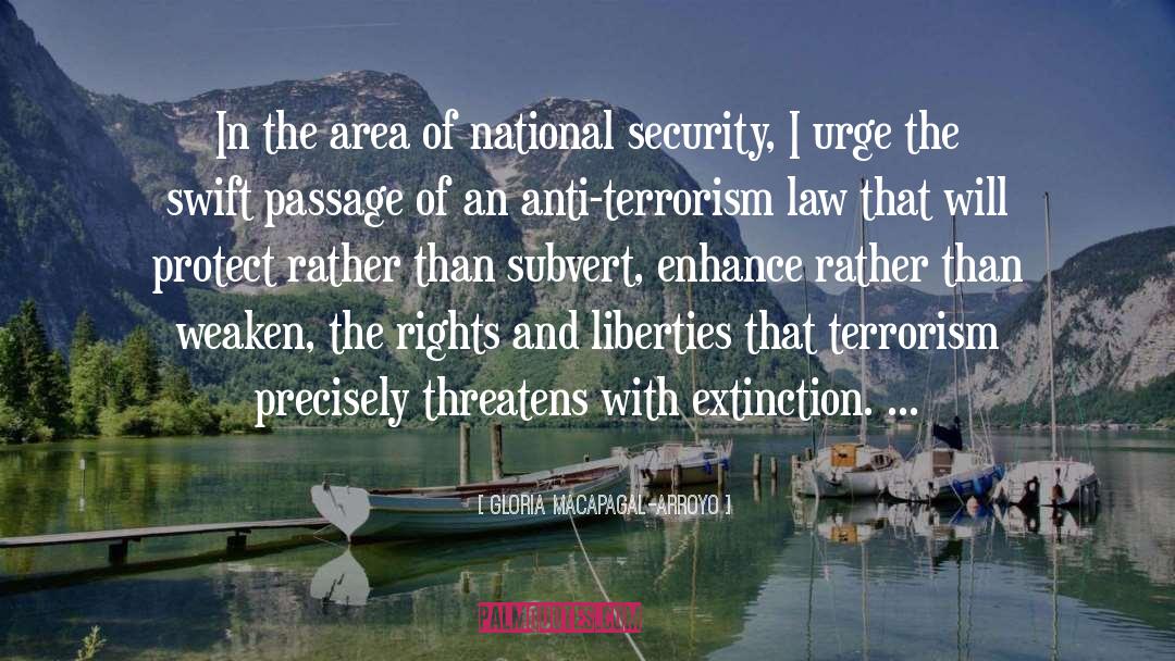 Gloria Macapagal-Arroyo Quotes: In the area of national