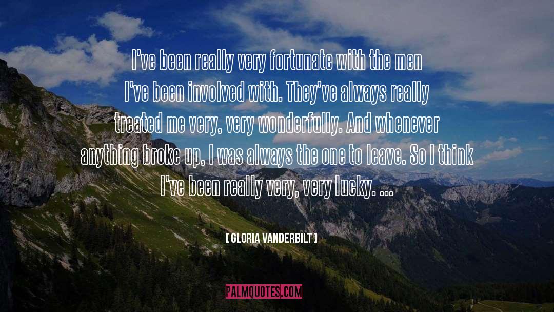 Gloria Vanderbilt Quotes: I've been really very fortunate