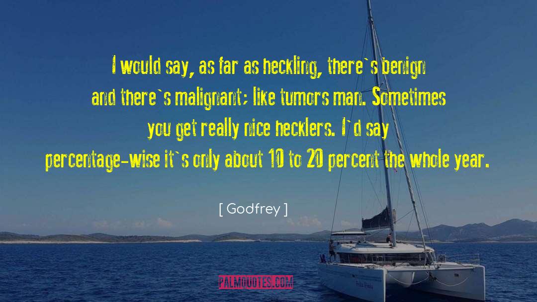 Godfrey Quotes: I would say, as far